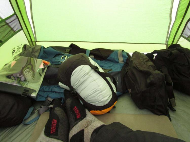 The morning pile of kit